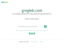 Tablet Screenshot of gregleb.com